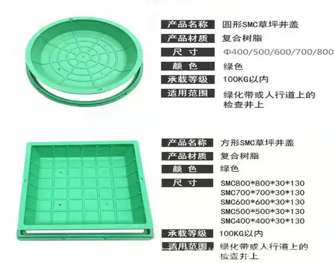 通海口镇树脂复合种植井盖展示